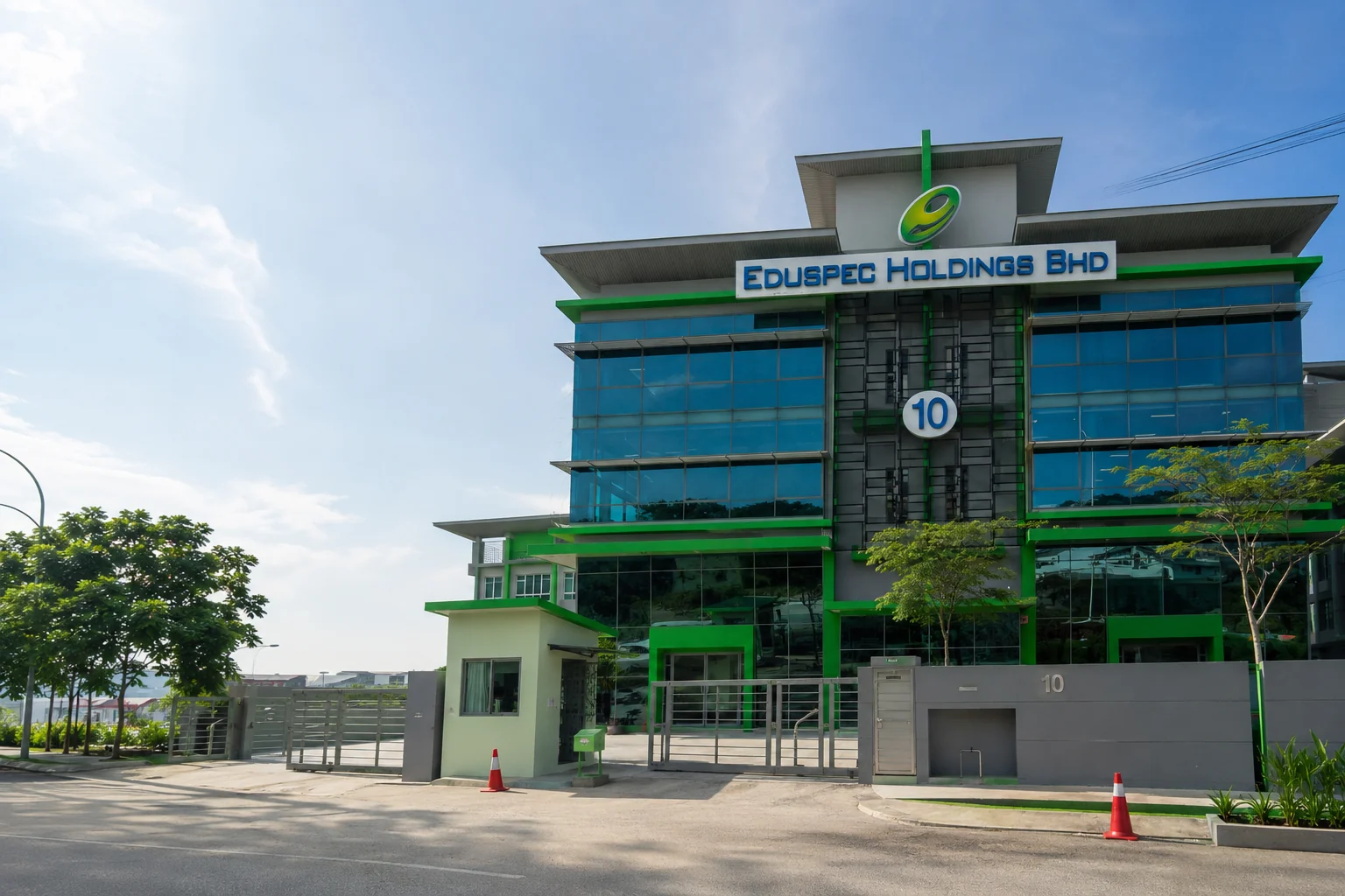 Exterior view of the Eduspec Holdings building in Shah Alam